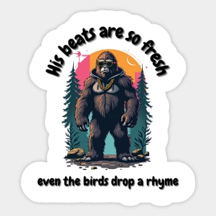 Shadowy Bigfoot: Urban Legend forest beats Sticker